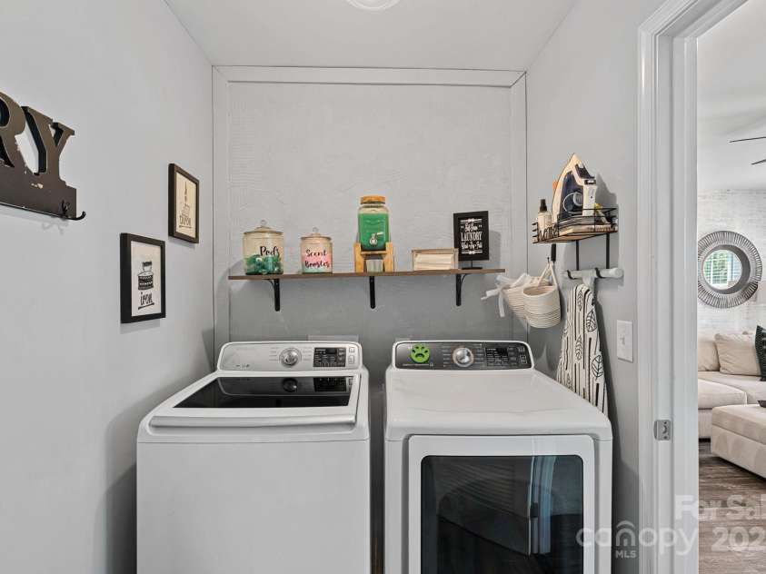 7331 Millstone Circle, Concord, NC 28025.  MLS# CAR4261579, YatesRealty ID 17892. Upper Level Laundry Room