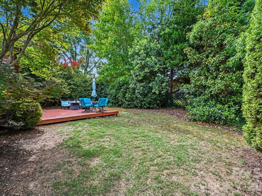 1109 Moray Court, Charlotte, NC 28211.  MLS# CAR4406142, YatesRealty ID 17896. Backyard and patio