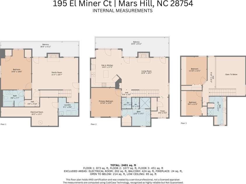195 El Miner Court, Mars Hill, NC 28754.  MLS# CAR4174195, YatesRealty ID 179. Floor Plan