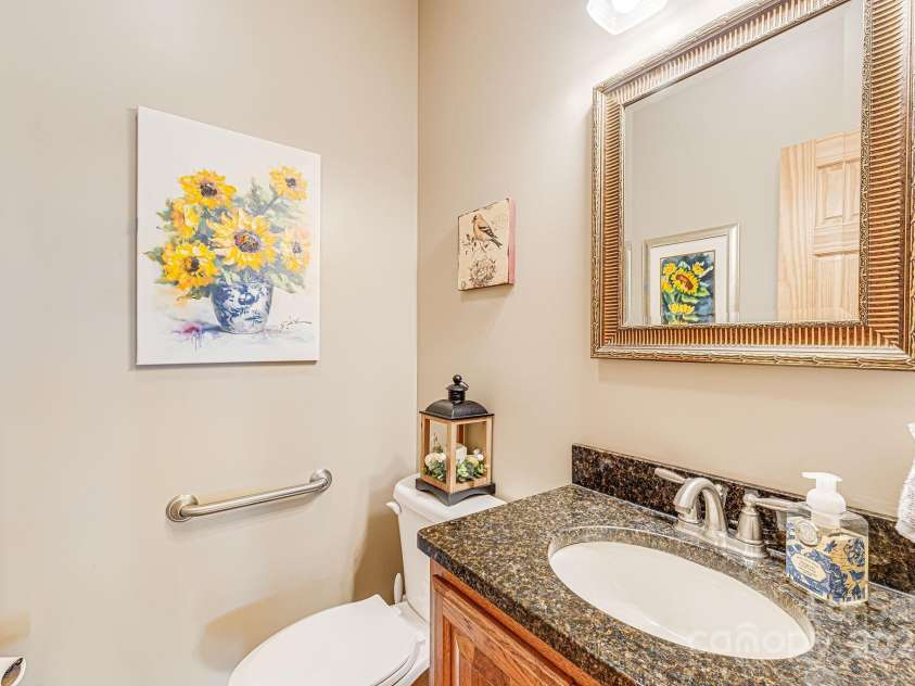 195 El Miner Court, Mars Hill, NC 28754.  MLS# CAR4174195, YatesRealty ID 179. Main level 1/2 bath