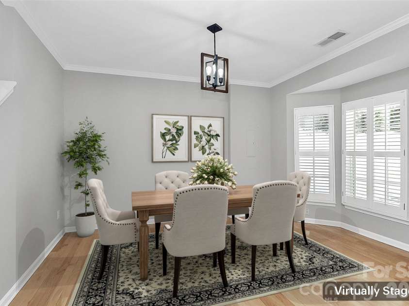 1804 Robinwood Village Drive, Gastonia, NC 28054.  MLS# CAR4282437, YatesRealty ID 1790. DINING AREA - VIRTUALLY STAGED