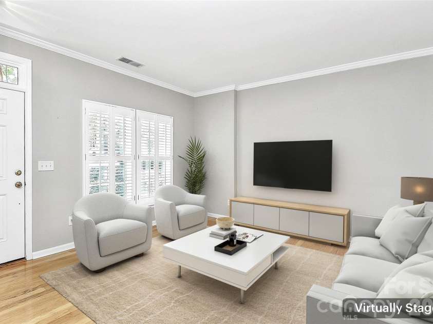 1804 Robinwood Village Drive, Gastonia, NC 28054.  MLS# CAR4282437, YatesRealty ID 1790. Living Room - Virtually Staged