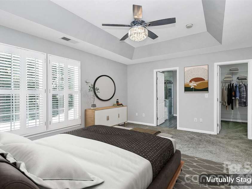 1804 Robinwood Village Drive, Gastonia, NC 28054.  MLS# CAR4282437, YatesRealty ID 1790. PRIMARY BEDROOM - VIRTUALLY STAGED