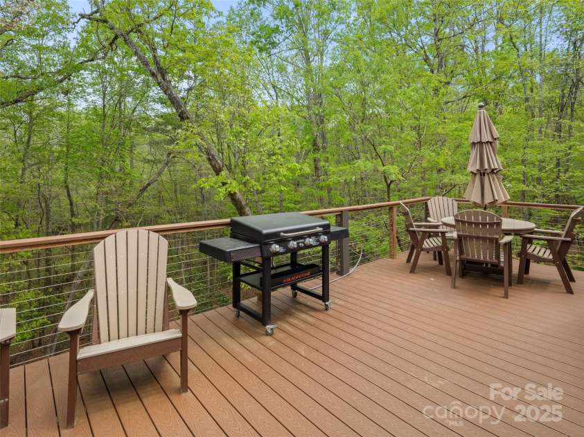 60 Bent Creek Preserve Road, Asheville, NC 28806.  MLS# CAR4251914, YatesRealty ID 17913. Rear deck