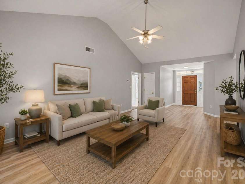 417 Deerfield Drive, Mount Holly, NC 28120.  MLS# CAR4374640, YatesRealty ID 17914. Virtually Staged