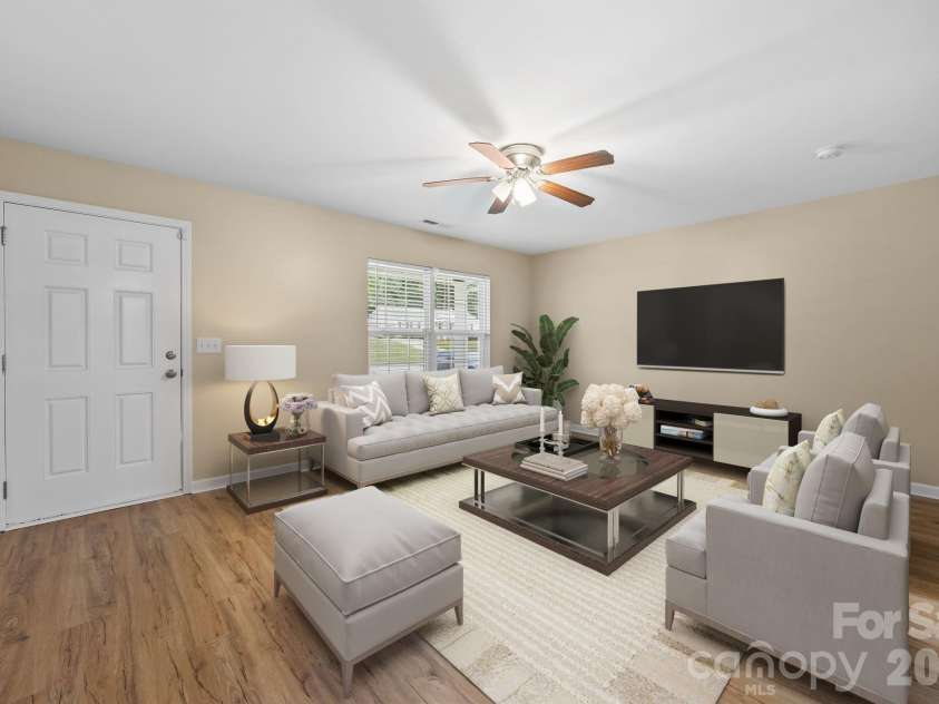 2010 Park Drive, Lancaster, SC 29720.  MLS# CAR4375154, YatesRealty ID 17916. Virtually Staged Living Room