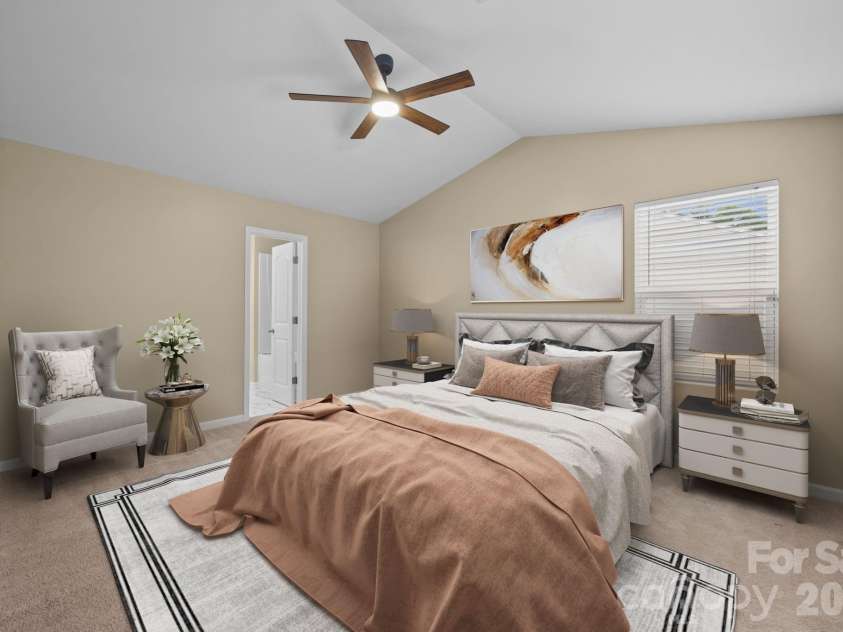2010 Park Drive, Lancaster, SC 29720.  MLS# CAR4375154, YatesRealty ID 17916. Virtually Staged Primary Bedroom