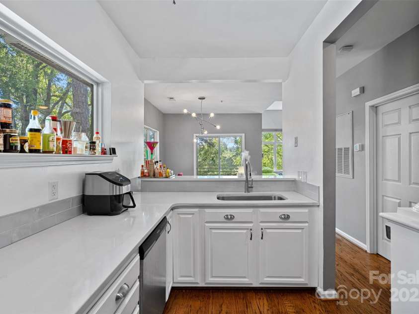 2625 5th Street, Charlotte, NC 28204.  MLS# CAR4263472, YatesRealty ID 17940. View from kitchen