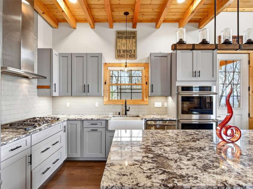 501 Wolf Pen Cliffs Road, Old Fort, NC 28762.  MLS# CAR4365894, YatesRealty ID 17951. GE Monogram smart appliances, wifi enabled.