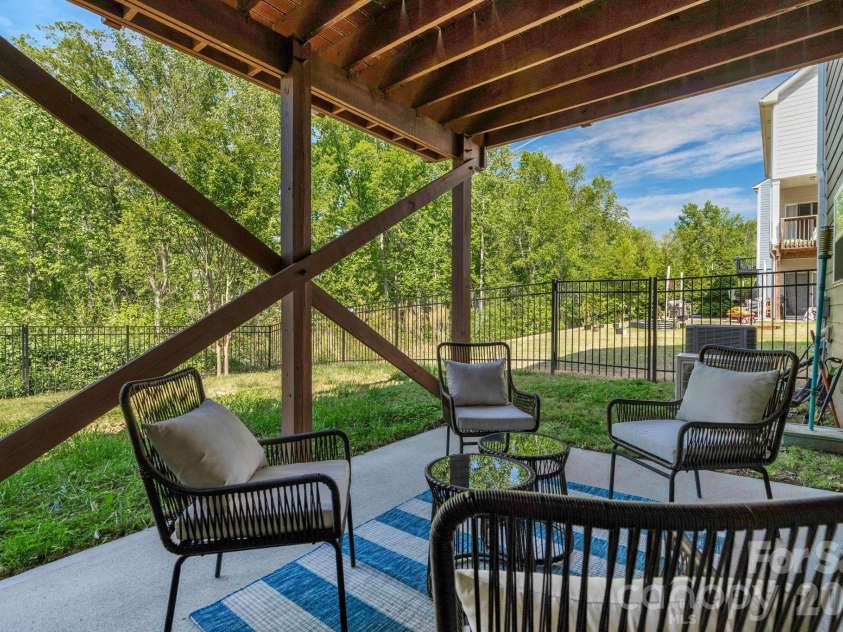 5000 Lily Pond Circle, Waxhaw, NC 28173.  MLS# CAR4369036, YatesRealty ID 17954. Lower-level patio from basement