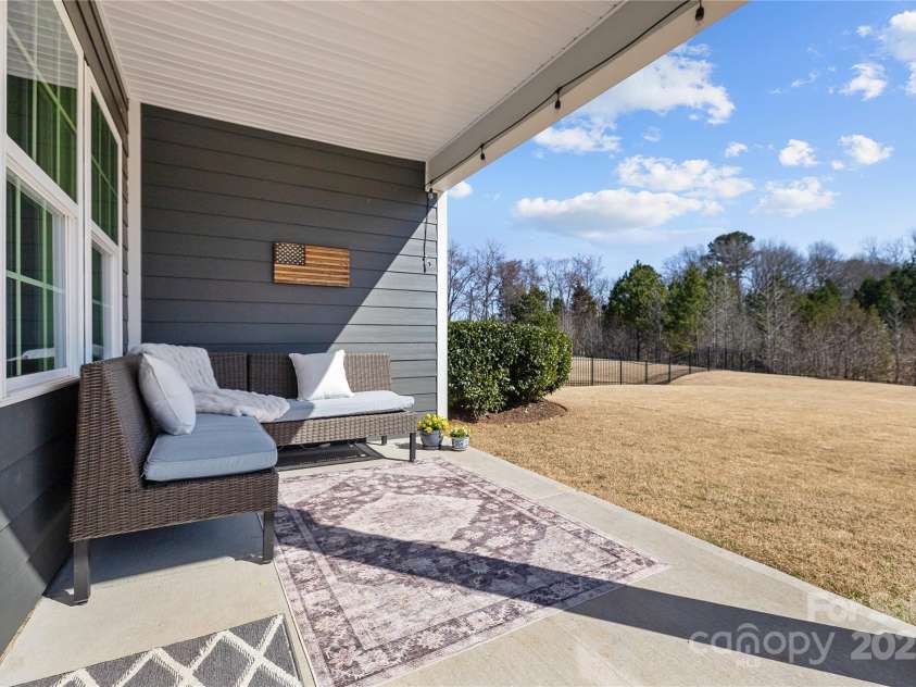 305 Kentmere Lane, Clover, SC 29710.  MLS# CAR4229310, YatesRealty ID 1797. Back Porch