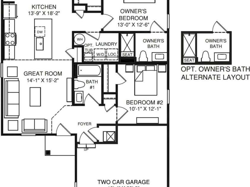 3274 Eller Drive Extension, Hickory, NC 28602.  MLS# CAR4290737, YatesRealty ID 17970. Aruba Bay Floorplan