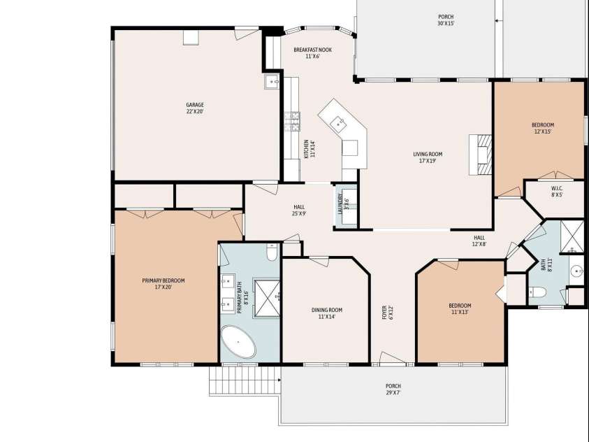 79 Mill Pond Way, Hendersonville, NC 28791.  MLS# CAR4363117, YatesRealty ID 17971. Floor Plan