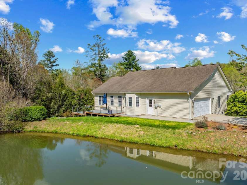 79 Mill Pond Way, Hendersonville, NC 28791.  MLS# CAR4363117, YatesRealty ID 17971. Rear view and level entry garage