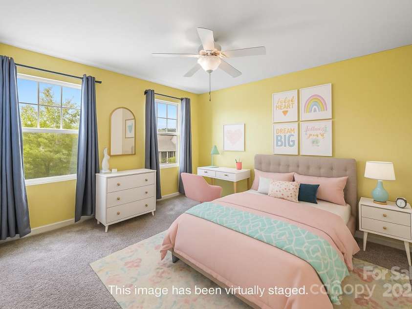 3053 Riker Street, Clover, SC 29710.  MLS# CAR4263946, YatesRealty ID 17984. Virtually Staged Bedroom #2