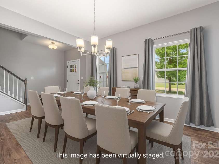3053 Riker Street, Clover, SC 29710.  MLS# CAR4263946, YatesRealty ID 17984. Virtually Staged Dining Room