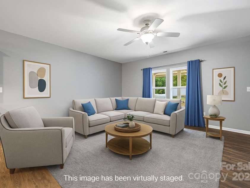 3053 Riker Street, Clover, SC 29710.  MLS# CAR4263946, YatesRealty ID 17984. Virtually Staged Living Room