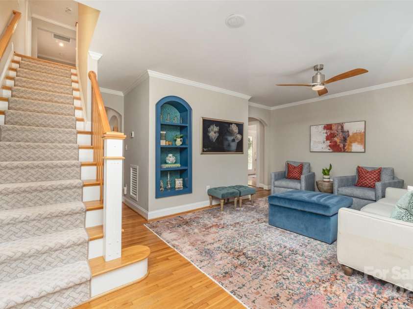 141 Eastover Drive, Concord, NC 28025.  MLS# CAR4264059, YatesRealty ID 17985. Living Room