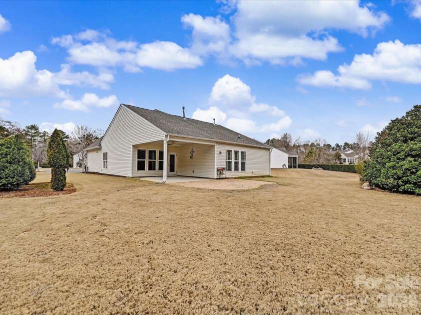 3051 Santee Court, Indian Land, SC 29707.  MLS# CAR4353125, YatesRealty ID 17994. Backyard