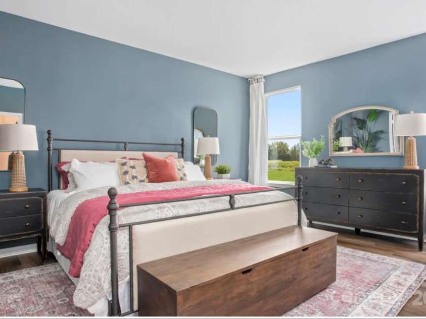 5276 Scotts Creek Road, Indian Land, SC 29707.  MLS# CAR4187687, YatesRealty ID 18. Photo is a representation only, not the actual home.  Bed shown is a king size bed which will fit easily in the primary bedroom in this home.