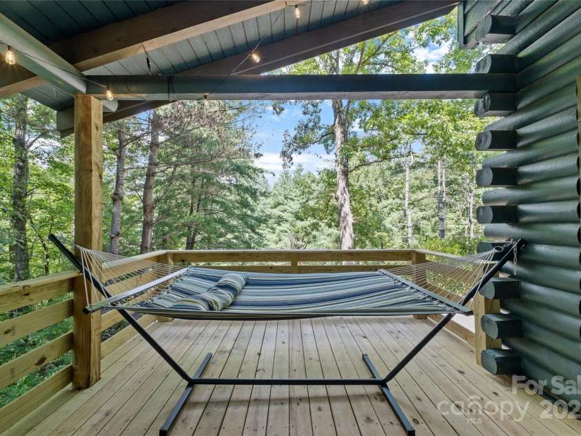 214&212 McKenzie Way, Old Fort, NC 28762.  MLS# CAR4266940, YatesRealty ID 180. Main Cabin Deck