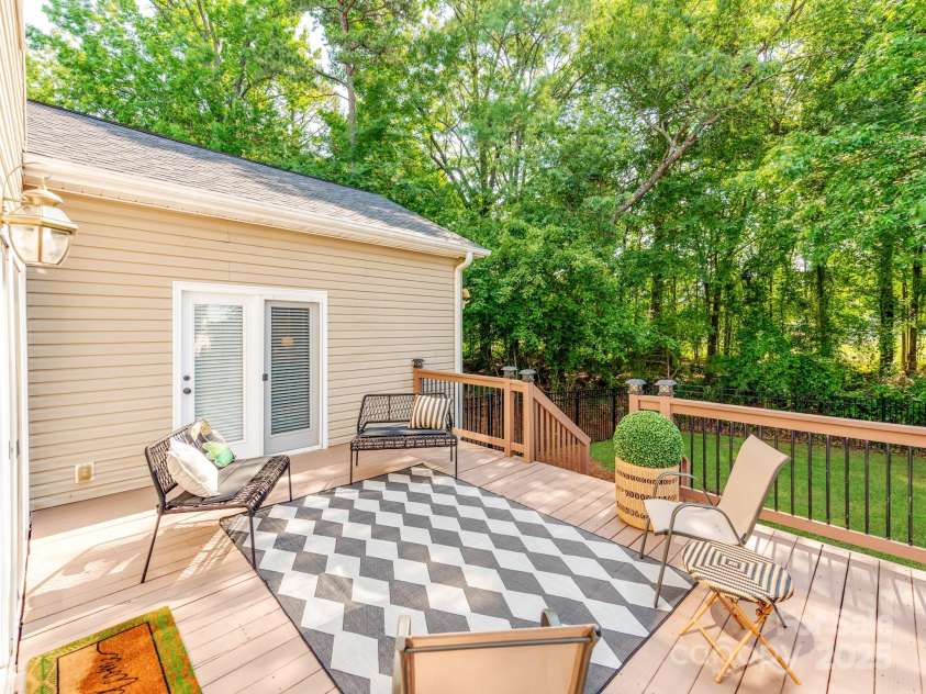 537 Montgrove Place, Concord, NC 28027.  MLS# CAR4266019, YatesRealty ID 18003. Deck opens from kitchen or Owner's suite!