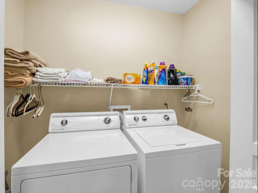 53 Barn Owl Way, Hendersonville, NC 28792.  MLS# CAR4320814, YatesRealty ID 18012. Laundry Closet