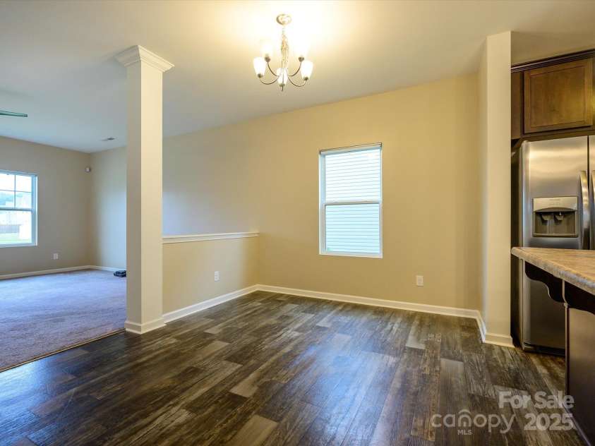 13022 Hill Pine Road, Midland, NC 28107.  MLS# CAR4265000, YatesRealty ID 18016. Nice flow from living to dining to kitchen