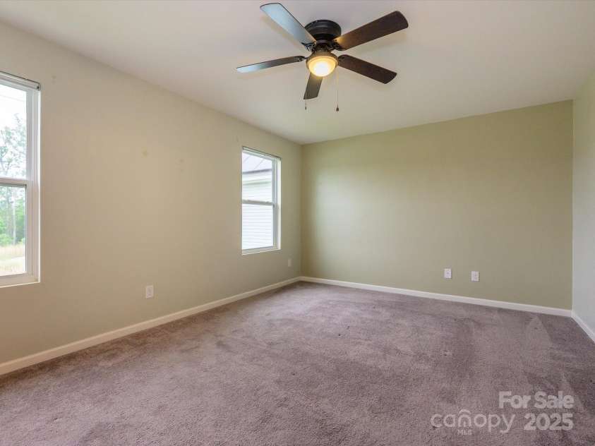 13022 Hill Pine Road, Midland, NC 28107.  MLS# CAR4265000, YatesRealty ID 18016. Primary Bedroom faces backyard