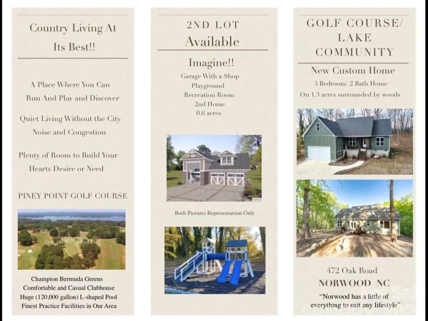 472 Oak Road, Norwood, NC 28128.  MLS# CAR4354935, YatesRealty ID 18016. 