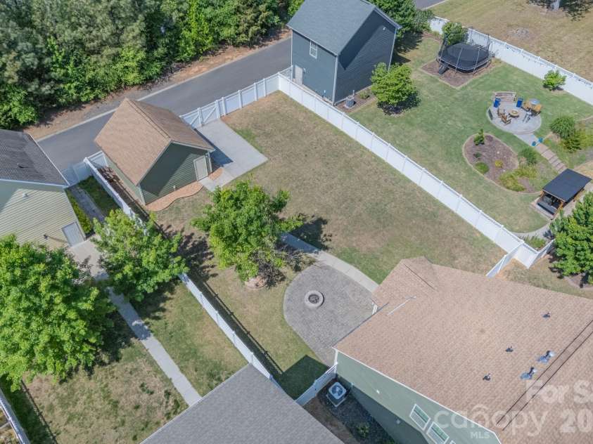 208 Helton Lane, Fort Mill, SC 29708.  MLS# CAR4368542, YatesRealty ID 18018. Rear Yard Aerial
