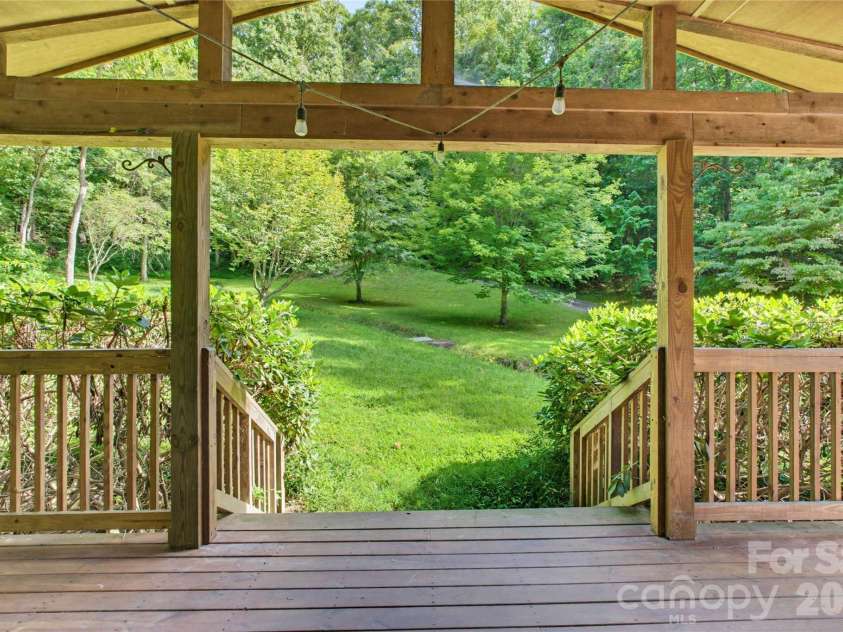 919 Country Club Drive, Cullowhee, NC 28723.  MLS# CAR4374654, YatesRealty ID 18038. View from front door of garage apartment.