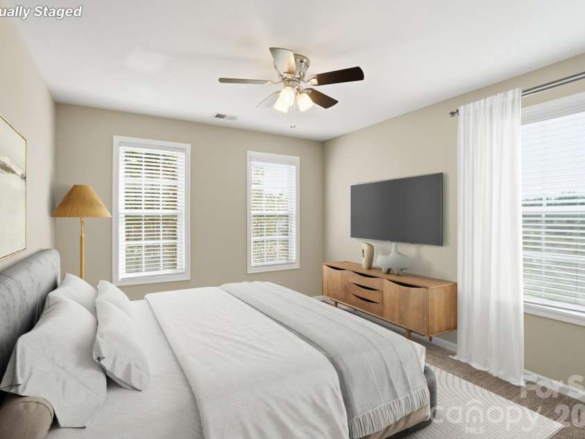 9407 Inverness Bay Road, Charlotte, NC 28278.  MLS# CAR4375072, YatesRealty ID 18050. Bedroom - Virtually stageed