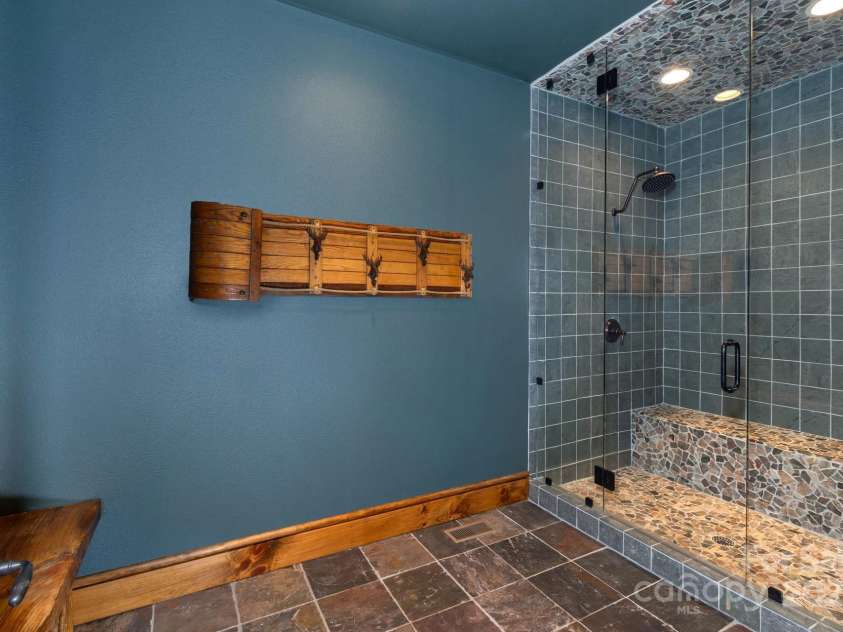 610 Rocky Parkway, Banner Elk, NC 28604.  MLS# CAR4266587, YatesRealty ID 18070. Steam Shower Room Basement