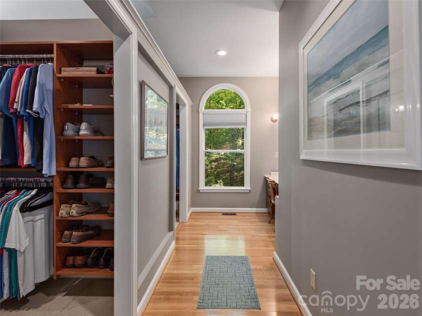 126 Stonebridge Drive, Hendersonville, NC 28739.  MLS# CAR4374699, YatesRealty ID 18072. Primary Closet and Desk Area
