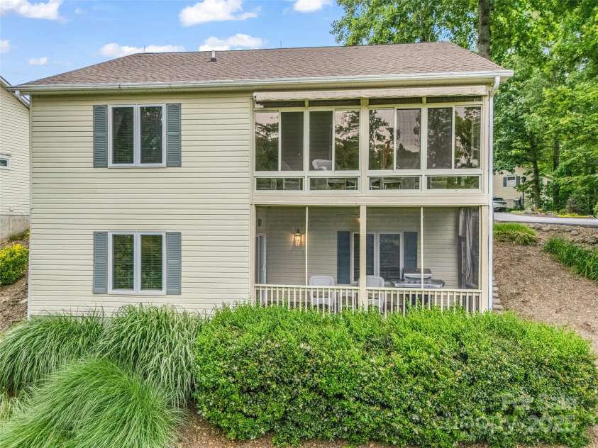 11 Wedge Court, Hendersonville, NC 28739.  MLS# CAR4260142, YatesRealty ID 18075. Back Exterior