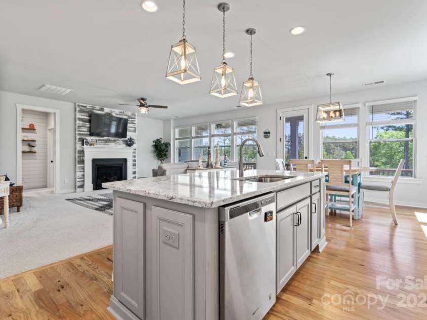 1274 Fishing Creek Road, Clover, SC 29710.  MLS# CAR4240716, YatesRealty ID 18076. Kitchen Island w/ all around storage and electrical outlets