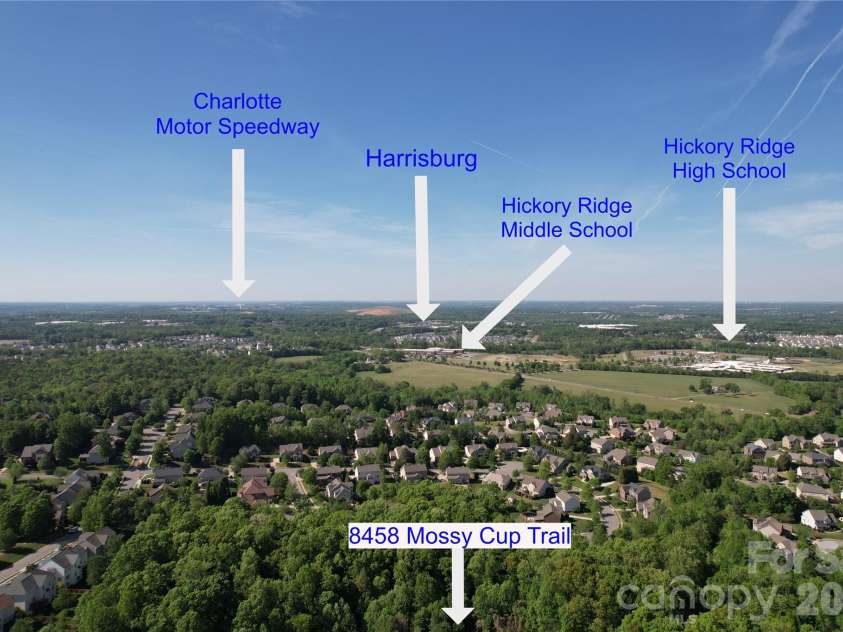 8458 Mossy Cup Trail, Harrisburg, NC 28075.  MLS# CAR4372770, YatesRealty ID 18086. 
