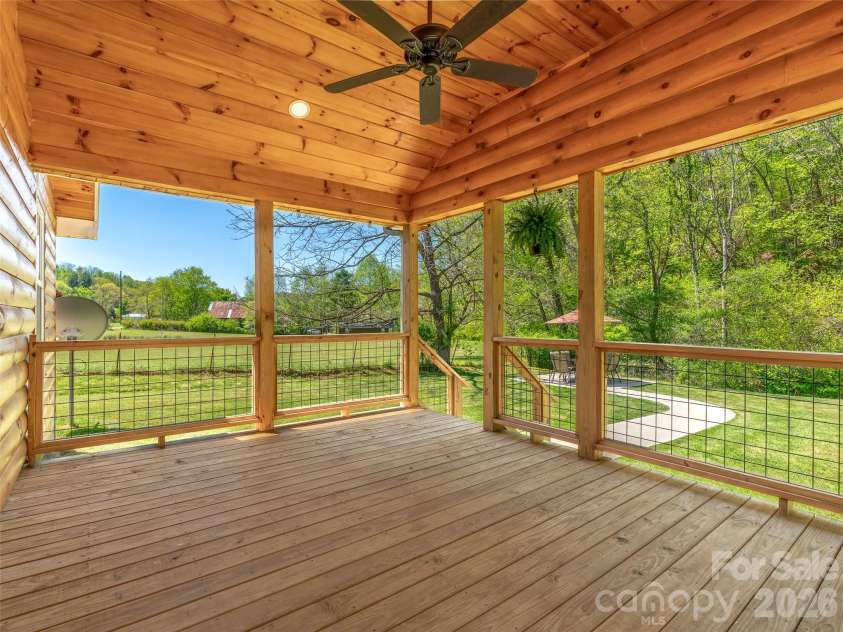 5881 US 23 Highway, Mars Hill, NC 28754.  MLS# CAR4374196, YatesRealty ID 18088. Covered back porch