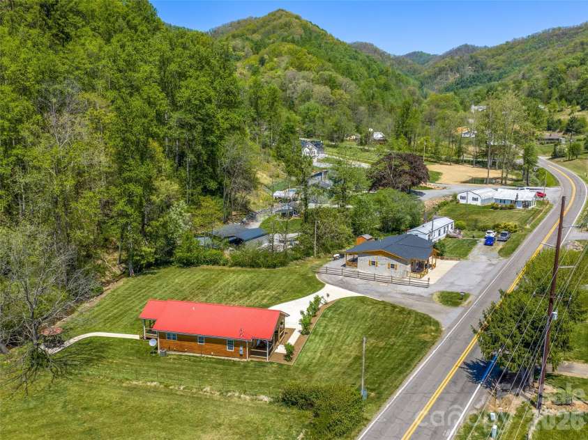 5881 US 23 Highway, Mars Hill, NC 28754.  MLS# CAR4374196, YatesRealty ID 18088. Drone aerial