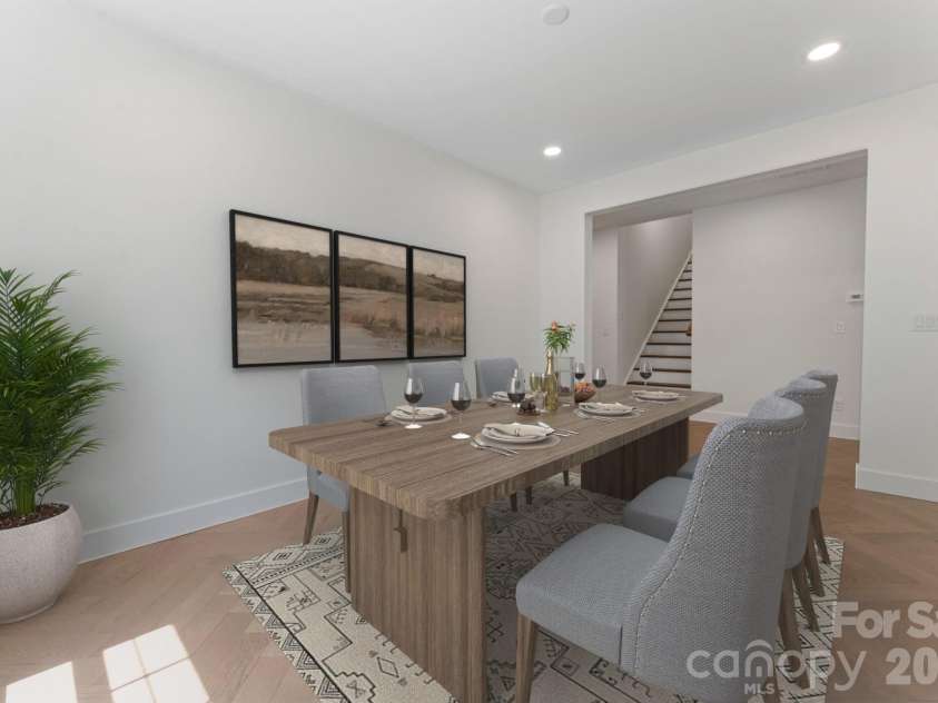 11932 Crabapple Lane, Huntersville, NC 28078.  MLS# CAR4373724, YatesRealty ID 18090. Virtually staged dining area