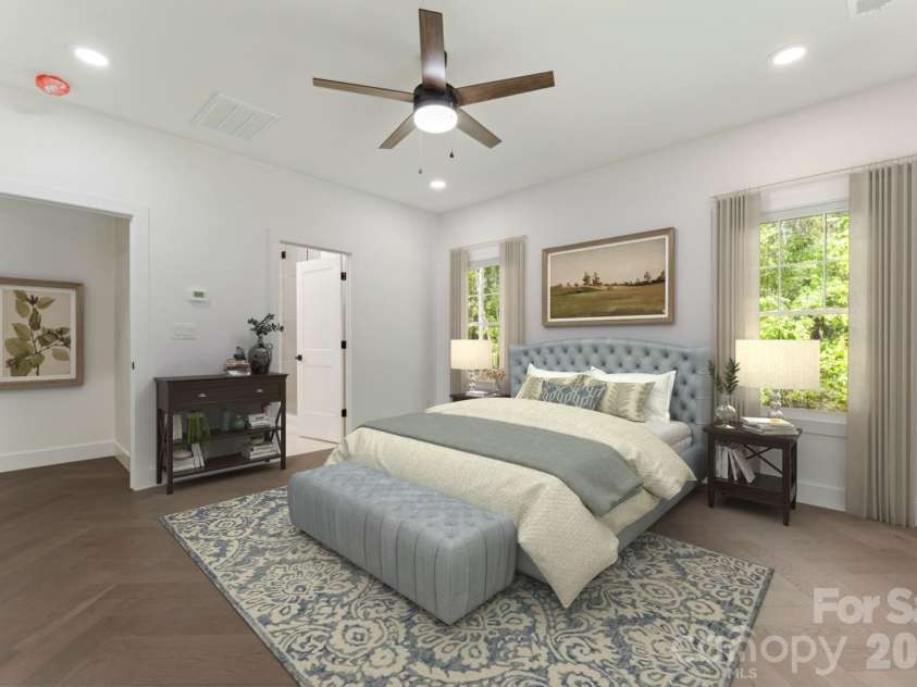 11932 Crabapple Lane, Huntersville, NC 28078.  MLS# CAR4373724, YatesRealty ID 18090. Virtually staged primary on the main level