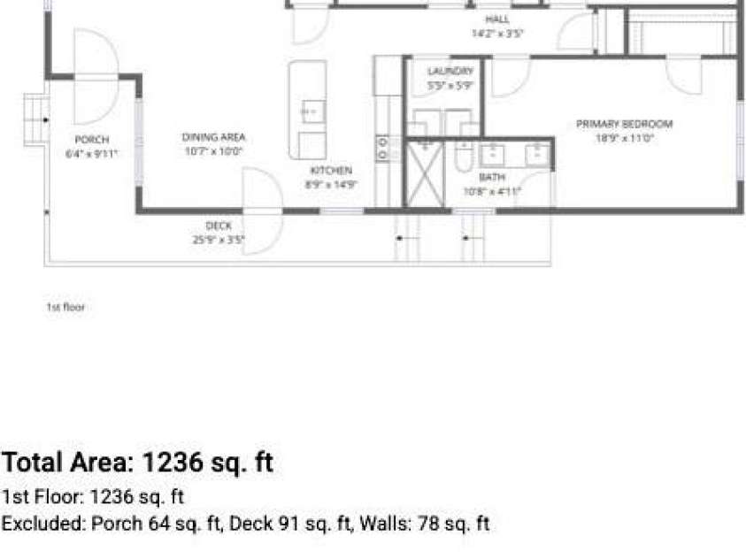 9 Half Moon Drive, Swannanoa, NC 28778.  MLS# CAR4370458, YatesRealty ID 18097. Floor Plan