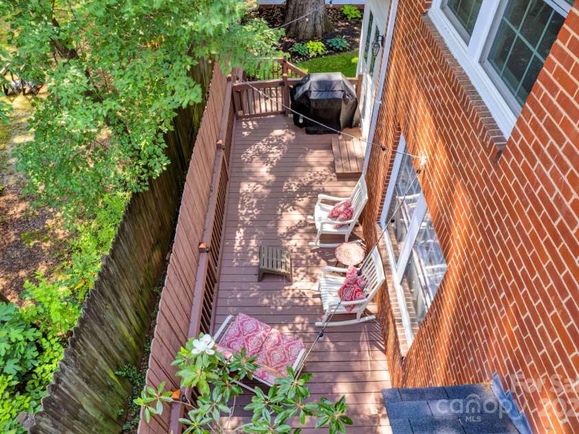361 5th Street, Hickory, NC 28601.  MLS# CAR4264929, YatesRealty ID 18105. Deck with private sitting area