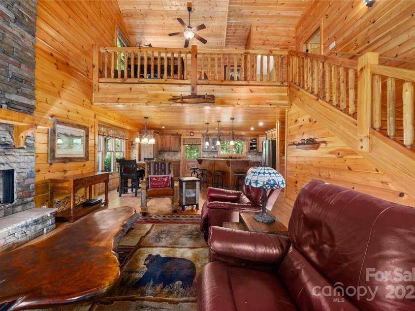 86 Sweet Birch Drive, Maggie Valley, NC 28751.  MLS# CAR4261566, YatesRealty ID 18106. Loft above