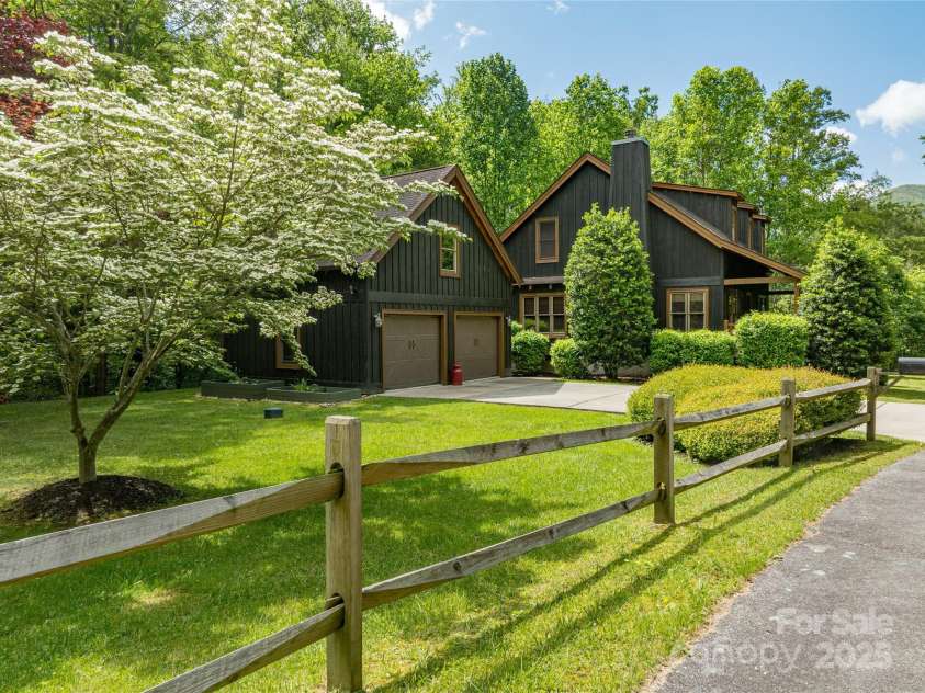 86 Sweet Birch Drive, Maggie Valley, NC 28751.  MLS# CAR4261566, YatesRealty ID 18106. View from the drive