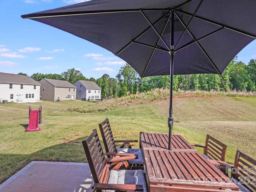 356 Runner Stone Lane, Fort Mill, SC 29715.  MLS# CAR4253320, YatesRealty ID 18108. Rolling hill view from back yard vs another home!