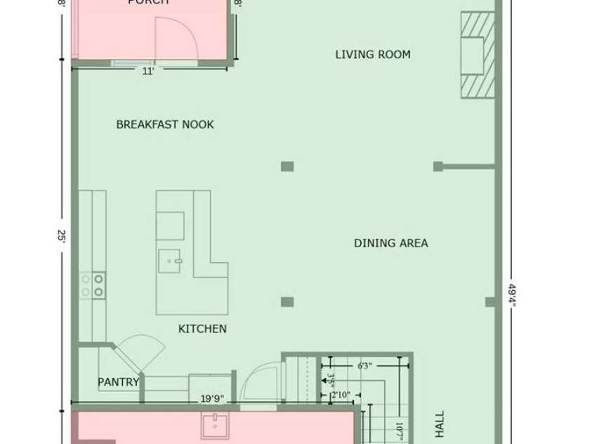 5422 Shannon Bell Lane, Charlotte, NC 28277.  MLS# CAR4253250, YatesRealty ID 18109. Main Floor