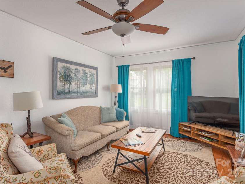 7 Grove Street, Weaverville, NC 28787.  MLS# CAR4262820, YatesRealty ID 18128. Living Room Main Level