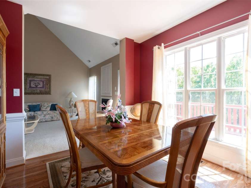 7008 Brett Drive, Monroe, NC 28110.  MLS# CAR4368447, YatesRealty ID 18129. Dining room with hardwood Floors
